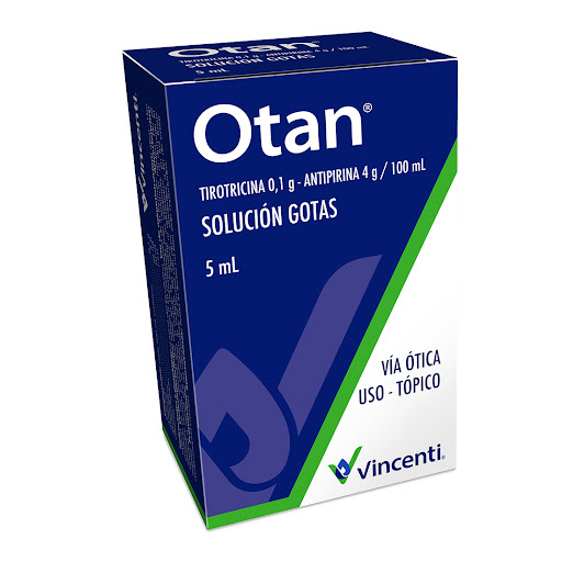 OTAN SOLUCION GOTAS (TIROTRICINA - ANTIPIRINA) 0.1GR-4GR/100ML X 5ML (VINCENTI)