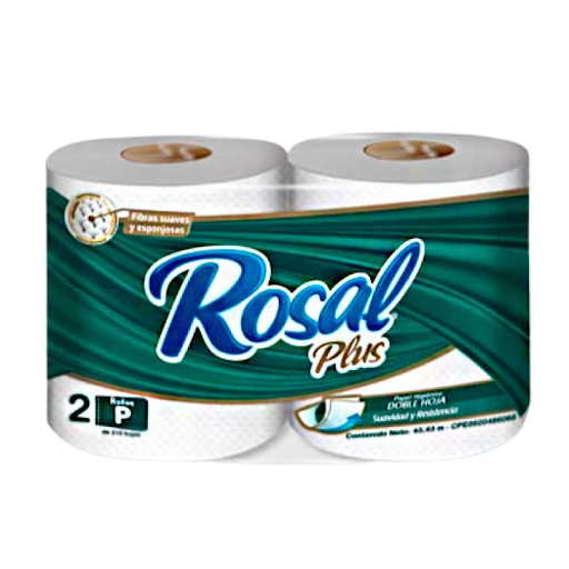 PAPEL HIGIENICO 215 HOJAS X 2 ROLLOS (ROSAL PLUS)