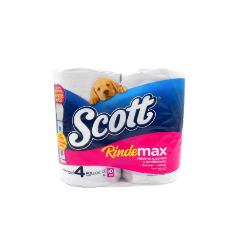 [7702425794009] PAPEL HIGIENICO RINDEMAX 4 ROLLOS (SCOTT)