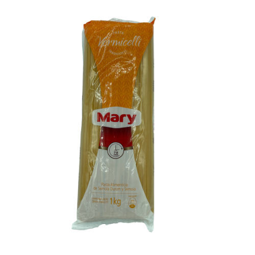 PASTA LARGA PREMIUM VERMICELLI  1KG (MARY)
