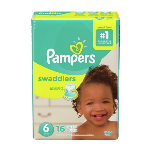PAÑAL PARA BEBE BABY-DRY 6/35 LB - 16 KG X 16 UNIDADES (PAMPERS)