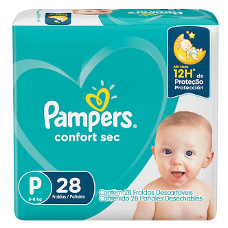 PAÑAL PARA BEBE COMFORT SEC P X 28 UNIDADES (PAMPERS)