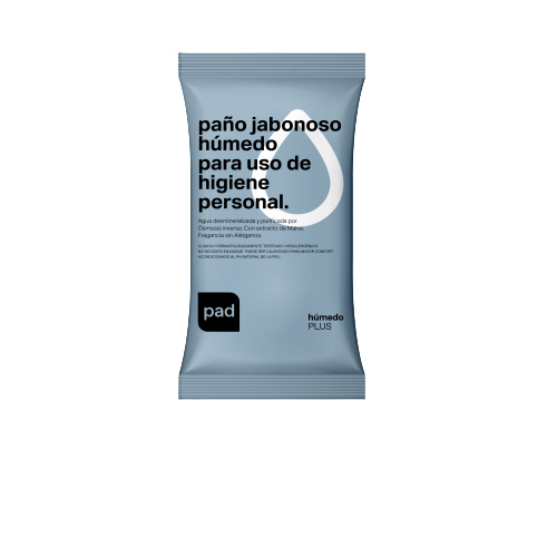 PAÑO JABONOSO HUMEDO PARA USO DE HIGIENE PERSONAL 1 UNIDAD (PAD)