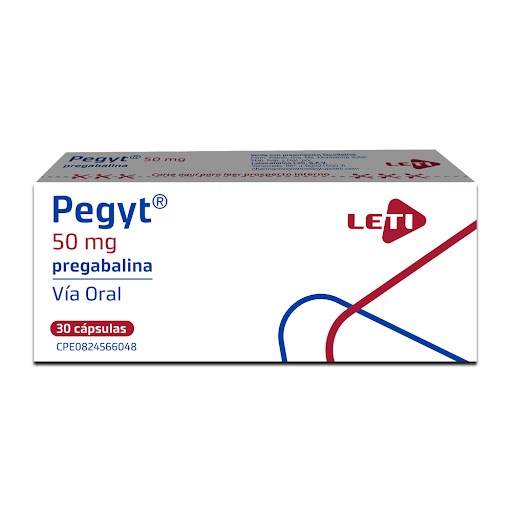 PEGYT (PREGABALINA) 50MG X 30 CAPSULAS (LETI)