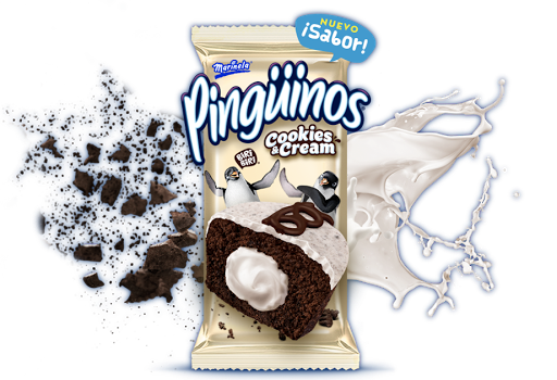 PINGUINOS COOKIES&CREAM  80GR (MARINELA)