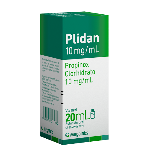PLIDAN GOTAS (PROPINOX CLORHIDRATO) 10MG/ML X 20ML (MEGALABS)