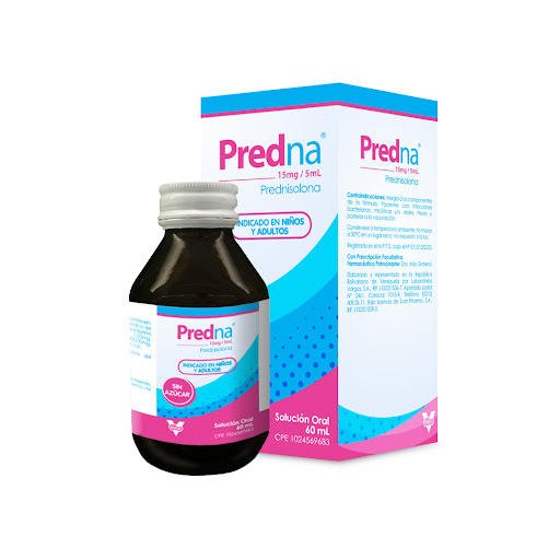 PREDNA SOLUCION ORAL (PREDNISOLONA) 15MG/5ML 60ML (VARGAS)