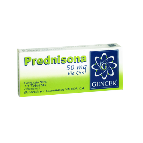 PREDNISONA  50MG X 10 TABLETAS