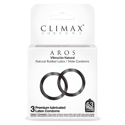 [8852961006117] PRESERVATIVO AROS DE LATEX  3 UNIDADES (CLIMAX)