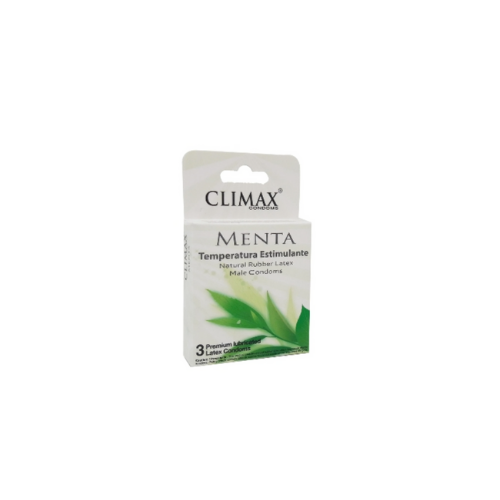 PRESERVATIVO MENTA DE LATEX 3 UNIDADES (CLIMAX)
