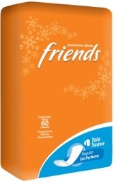 PROTECTOR DIARIO REGULAR S/P 60 UNIDADES (FRIENDS)