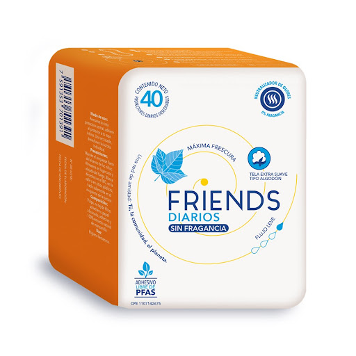 PROTECTORES DIARIOS 40 UNIDADES (FRIENDS)
