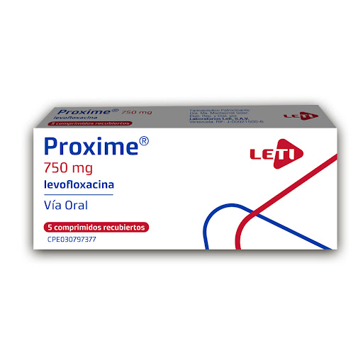 PROXIME (LEVOFLOXACINA) 750MG X 5 COMPRIMIDOS (LETI)