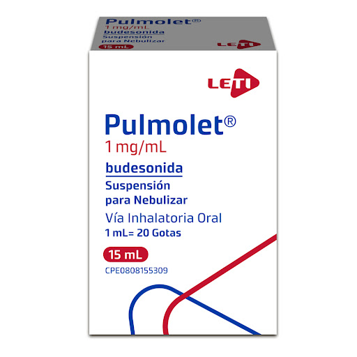 PULMOLET SUSPENSION PARA NEBULIZAR (BUDESONIDA) 1MG/ML X 15ML (LETI)