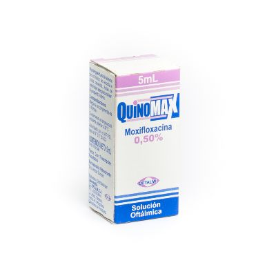 QUINOMAX SOLUCION OFTALMICA (MOXIFLOXACINA) 0.5% X 5ML (OFTALMI)
