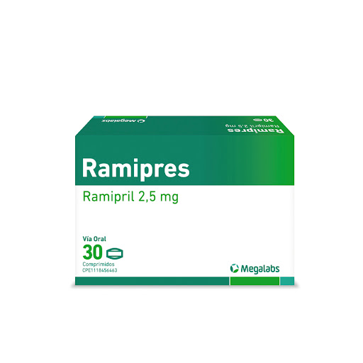 [7591619520520] RAMIPRES (RAMIPRIL) 2.5MG X 30 COMPRIMIDOS (MEGALABS)