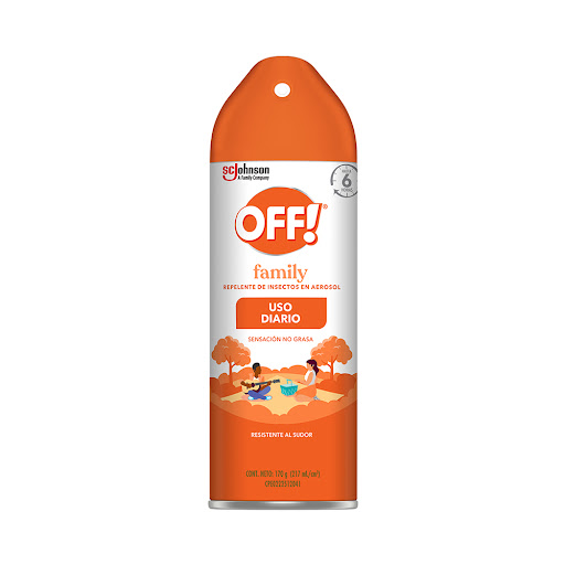REPELENTE EN AEROSOL RESISTENTE AL SUDOR X 170 GR (OFF)