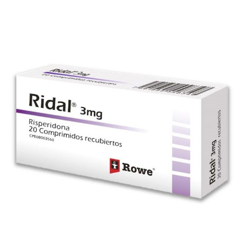 [7594000490624] RIDAL (RISPERIDONA) 3MG X 20 COMPRIMIDOS (MEGALABS)