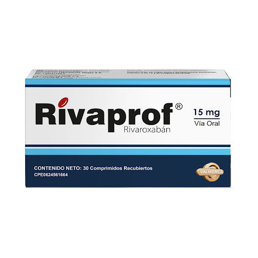 RIVAPROF (RIVAROXABAN) 15MG X 30 TABLETAS