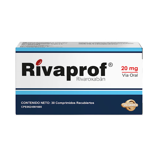 RIVAPROF (RIVAROXABAN) 20MG X 30 TABLETAS