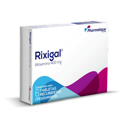 RIXIGAL (RIFAXIMINA) 400MG X 6 TABLETAS (LA SANTE)
