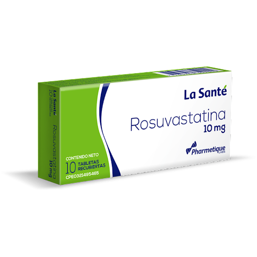 ROSUVASTATINA  10MG X 10 TABLETAS (LA SANTE)