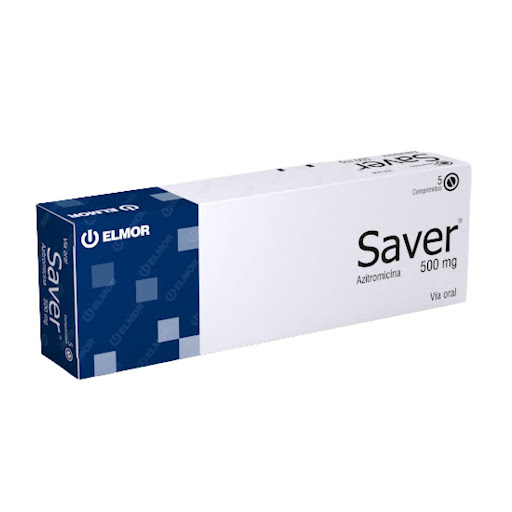 [7591062010210] SAVER (AZITROMICINA) 500MG X 5 COMPRIMIDOS (ELMOR)