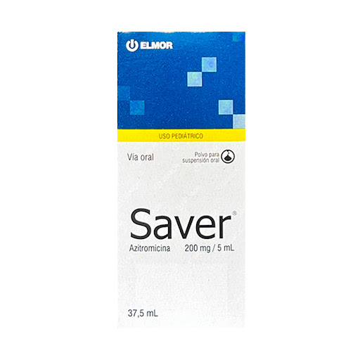 [7591062010227] SAVER PEDIATRICO (AZITROMICINA) 100MG/5ML X 37.5ML (ELMOR)