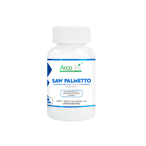 [7592946169673] SAW PALMETTO  300MG X 60 CAPSULAS (ARCO IRIS)