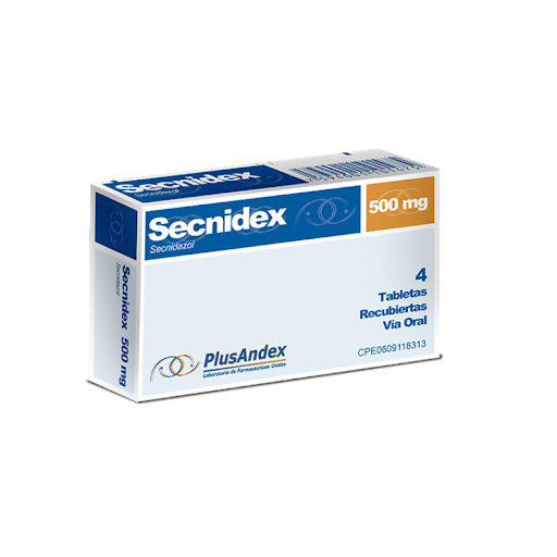 [7594001101475] SECNIDEX (SECNIDAZOL) 500MG X 4 TABLETAS (PLUSANDEX)